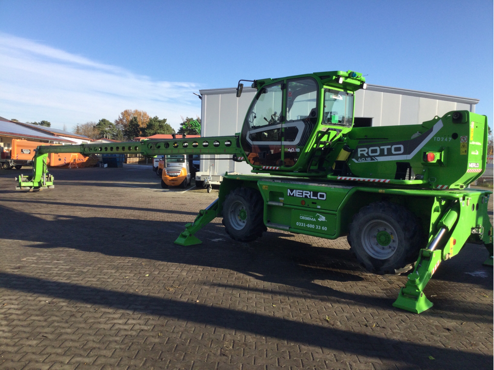 Teleskopstapler drehbar